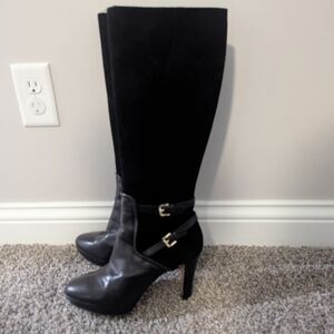 Nine West Elegant Black Knee-High Women's Boots